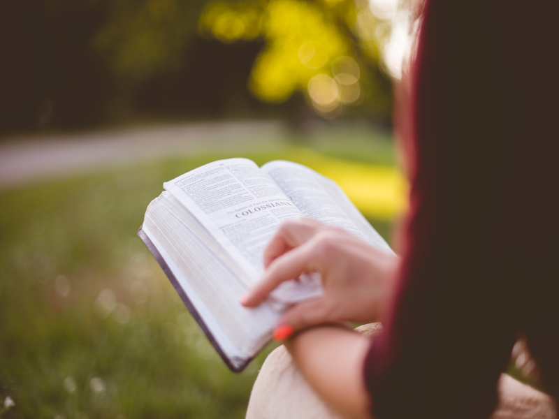 Woman with Bible